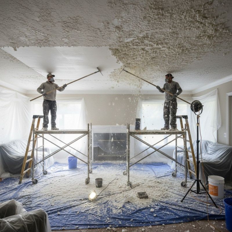 Popcorn Ceiling Sanding